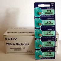 Sony Battery 377 (SR626SW) Silver Oxide 1.55V (100 Batteries Per Box)
