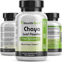 Chaya (Tree Spinach) - Leaf Powder - Blood Sugar Support - Blood Circulation – 180 Veggie Capsules – V-HealthTech