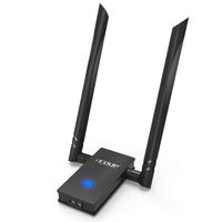 EDUP WiFi Adapter 1300Mbps USB 3.0 High Gain Wireless Adapter 802.11AC Dual Band with 5G/867Mbps 2.4G/400Mbps 6DBI External Dual Antennas Supports Windows 10/8.1/8/7/XP/Vista, Mac OS X 10.7-10.13