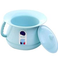 ZSPPPP Portable Toilet, Flowerpot Bedroom Plastic Thicken Urinal Basin Child Urine Bucket with Old Man Covered Potty Adult Male and Female Urinal Potty to Prevent Odor Escape (Color : Blue)