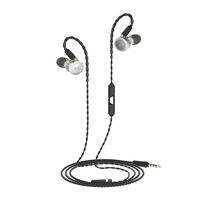 hellodigi N300 PRO in Ear Earphone, 3 Dynamic Driver Earbuds with Microphone, Detachable MMCX Cable Headsets, Heavy bass Recommended (Silvery with mic)
