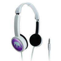 GRAPHICS & MORE Mosaic Elephant Novelty Travel Portable On-Ear Foldable Headphones
