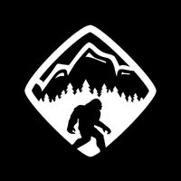CCI Sasquatch Life Crossing Decal Vinyl Sticker|Cars Trucks Vans Walls Laptop| White |5.5 x 5.5 in|CCI1336