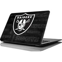 Skinit Decal Laptop Skin for MacBook Air 11.6 (2010-2017) - Officially Licensed NFL Oakland Raiders Black & White Design
