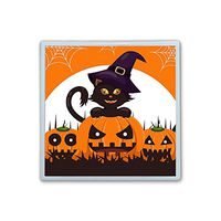 XIANN Care Contact Lens Box Holder Container Case Storage Eyecare Kit - Cat Pumpkins Witch Hat