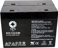 SPS Brand 1223W Replacement Battery for CSB HC1221W (2 Pack)