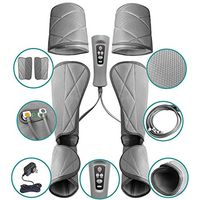 Thigh And Calf Massager With Knee Heating, Foot Massager Leg Wraps, Leg Air Massager For Circulation Sequential Compression Wraps, Foot And Calf Massage With Handheld Controller, Massage Boots Machine