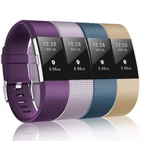 ZEROFIRE Compatible for Fitbit Charge 2 Bands, Adjustable Sport Wrist Bands Strap for Fitbit Charge 2, Women, Men, Pack of 4