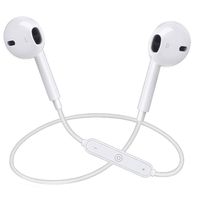 Refaxi Wireless Binaural Bluetooth Earphone Sports Headset Stereo Bass Headphone (White, Without Boxed)