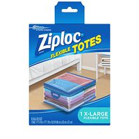Ziploc Storage Bags for Clothes, Flexible Totes for Easy and Convenient Storage, 1 XL Bag, Pack of 4 (4 Total Bags)