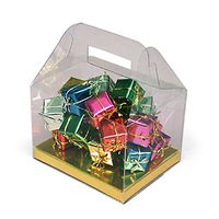 Gable Boxes with Gold Bottom | Quantity: 24 | Width: 3"