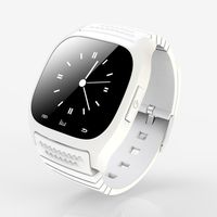 M26 Bluetooth Smart Watch Waterproof Digital Watch Touch Screen Phone Unlocked Watch (White)
