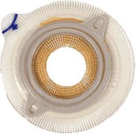 Coloplast Assura Two-Piece Pre-Cut Nonconvex Flat Extra-Extended Wear Skin Barrier with Flange and Belt Tabs 1-1/4" Stoma Opening, 2" Flange, Round, Transparent Adhesive (Box of 5 Each)