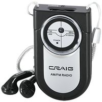 Craig Portable Pocket AM/FM Radio (CR4116) - Color May Vary