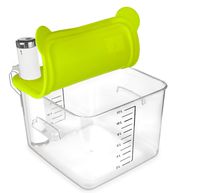 EVERIE Collapsible Silicone Lid Compatible with Breville Chefsteps Joule Cooker and Rubbermaid 12,18,22 Quart Sous Vide Container (Corner mount)