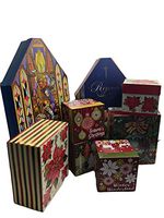 Set of 8 Assorted Size Christmas Gift Box