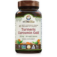 NutriGold Turmeric Curcumin Gold (Features C3 Complex w/BioPerine), 500 mg, 120 Vegan Capsules