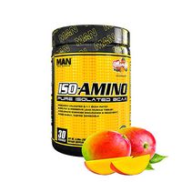 Man Sports Iso Amino Pure Isolated BCAA. Fat Burning Mango Flavored BCAA Powder for Muscle Recovery and Lean Muscle Growth (30 Servings)