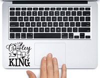 Crowley is My King Supernatural Printed Trackpad Clear Vinyl Decal Sticker Compatible with Apple MacBook Pro Air 11" 12" 13" 15" All Years Laptop Keyboard (11 " MacBook Air)