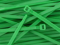 8 Inch Green Standard Nylon Zip Tie - 100 Pack