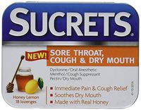 Sucrets Medicated Lozenges-Honey Lemon-18 ct