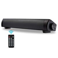Bluetooth Sound Bar Mini Portable Soundbar Wireless Speakers for Home Theater Surround Sound with Built-in Subwoofers for TV/PC/Phones/Tablets with Remote Control