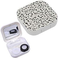 Portable Contact Lens Case Box Travel Kit Mirror + Bottle + Tweezers Container Holder [ Spot ]