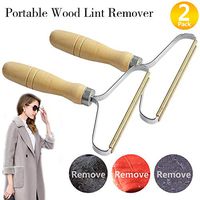 Portable Wood Lint Remover Manual Clothes Cleaning Fuzz Shaver,Multi-Fabric Comb with Steel net,Pet Hair Hairball Quick Epilator for Wool Products Combing Suede Lint Blankets Lint Removal by Yoruii
