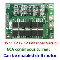 Bulemon Enhanced Version 3 String 11.1V 12.6V 18650 Lithium Battery Protection Board with Equalization 60A Current