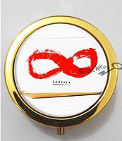 BlackKey Forever Beautiful Inspirational Word 3-Compartment Decorative Pocket Gift Box Case Organizer for Pill, Color 2 -1770