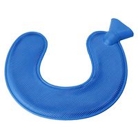 XISAOK 1000ml Hot Water Bottle Rubber Bag Hot Cold Therapy U Neck Warmer Warm Relaxing Blue