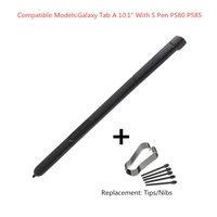 Stylus S Pen for P580 P585,Biuboom Samsung Galaxy Tab A 10.1 2016 SM-P580 P580 P585 Stylus Touch Screen S Stylus Pen Pointer Pen Replacement Parts Stylus S Pen Replacement Tips/Nibs (Black)