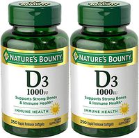Nature's Bounty Vitamin D3 - 1000 IU, 700 Softgels (2 X 350 Count Bottles)