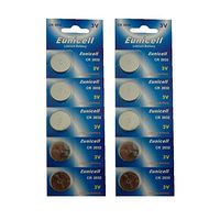 Eunicell 10 CR2032 DL2032 5004LC CR 2032 Batteries Cells 3V