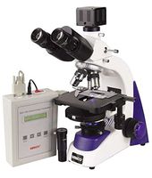 UNICO G395-LED Microscope, Binocular, 10X Wide Field Eyepiece, 4X, 10X, 40X, 100X, Plan, NA 1.25 Condenser, S-P Phase Heated Stage, LED Illuminated