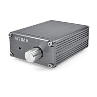 AOSHIKE 8-25V 100W TPA3116 Subwoofer Amplifier TPA3116D2 Digital Power Amplifiers NE5532 OPAMP (Titanium Color)