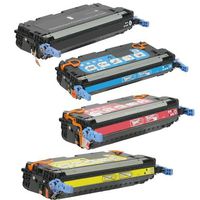 HQ Supplies Professionally Remanufactured Replacements for HP 502A Toner Set, HP 6470A Q6471A Q6472A Q6473A High Yield Toner Cartridge Set (BCYM) for use in HP Color LaserJet 3600, 3600n, 3600dn Printers