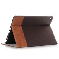 Jennyfly iPad Mini 2 Stand Cover,Ultra Thin Luxury PU Leather Protective Cover with Card Slot Smart Hand Free Book Style Stand Case for 7.9 inch iPad Mini 1/2/3 - Dark Brown