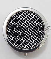 BlackKey Letter B Pattern 3-Compartment Decorative Pocket Gift Box Case Organizer for Pill, Color 1 -1141