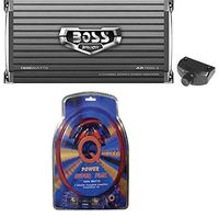 BOSS AUDIO AR1600.4 1600W 4 Channel Car Amplifier AR16004+Remote+4 Ga Amp Kit