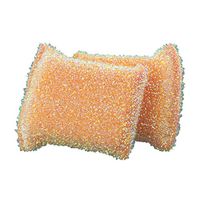 Casabella 2pk Sparkle Non-Stick Safe Scrub Sponge (Orange)