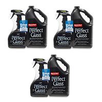 Hope's Perfect Glass Cleaner, 2 Piece, 32 Oz. Spray Bottle and 64 Oz. Refill Bottle (3 Pack)