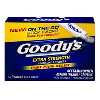 Goody'S Ex Strngth Powder Size 50ct Goody'S Extra Strength Headache Powder 50ct