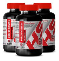 Immune System Support - Korean Ginseng 350MG - Premium Extract - Ginseng Powder Bulk - 3 Bottle (180 Capsules)
