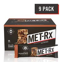 MET-Rx Big 100 Colossal Protein Bars, Great as Healthy Meal Replacement, Snack, and Help Support Energy, Peanut Butter Pretzel, 100 g, 9 Count