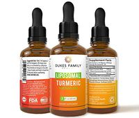 Liquid Turmeric Curcumin Herbal Drops! Helps Fights Joint Pain and A Natural Anti-Inflammatory! Max Absorption and Potency Via Best Turmeric Supplement!