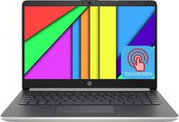 Flagship Newest HP Slim Laptop 14-inch HD Thin &Light Touchscreen Micro-Edge Display AMD Dual-Core Ryzen 3 3200U 2.6/3.5GHz 8GB RAM 128GB SSD + 1TB HDD Radeon Vega 3 BT WiFi Webcam HDMI Type-C Win 10