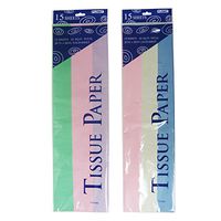 FLOMO Long Multi-Colored Pastel Tissue Paper (2 Packs) Bridal, Bridal Party, Bridal Shower, Bachelorette Party, Wedding, Wedding Party