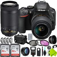 Nikon D5600 DSLR Camera with Nikon 18-55mm f/3.5-5.6G Lens and Nikon 70-300mm Lens 2 Lenses Combo 71