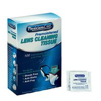 Physicians Care Individually Wrapped Moist Lens Cleaning Tissues, Box of 100